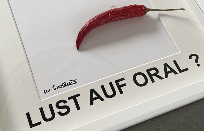 Sexuelle Anspielung, oder doch einfach nur Gemüse? Das Werk „Erotische Hilfsmittel“ von Michael Broszius.<span class='image-autor'>Foto: Michael Broszius</span>