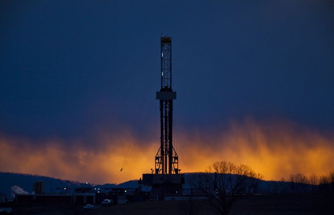 Bei der Gasförderung kann Methan austreten.<span class='image-autor'>Foto: dpa/Jim Lo Scalzo</span>