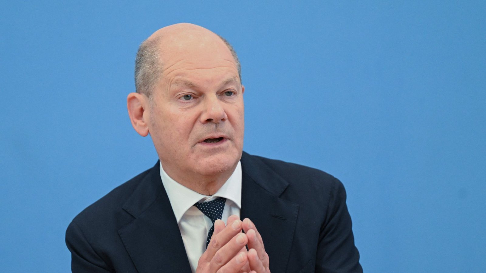 In prekärer Lage: Kanzler Olaf Scholz.Foto: AFP/Ralf Hirschberger In prekärer Lage: Kanzler Olaf Scholz.Foto: AFP/Ralf Hirschberger