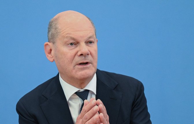 In prekärer Lage: Kanzler Olaf Scholz.<span class='image-autor'>Foto: AFP/Ralf Hirschberger</span>