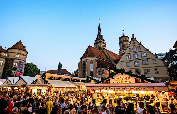 Bald wird wieder gefeiert auf dem Schillerplatz.<span class='image-autor'>Foto: Pro Stuttgart/Tom Weller</span>