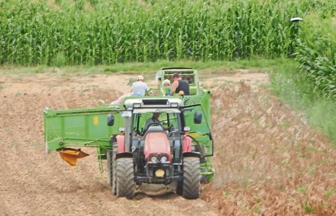 Das Getreide ist geerntet. Jetzt kommen die Kartoffeln, dann der Mais.  Foto: Arning