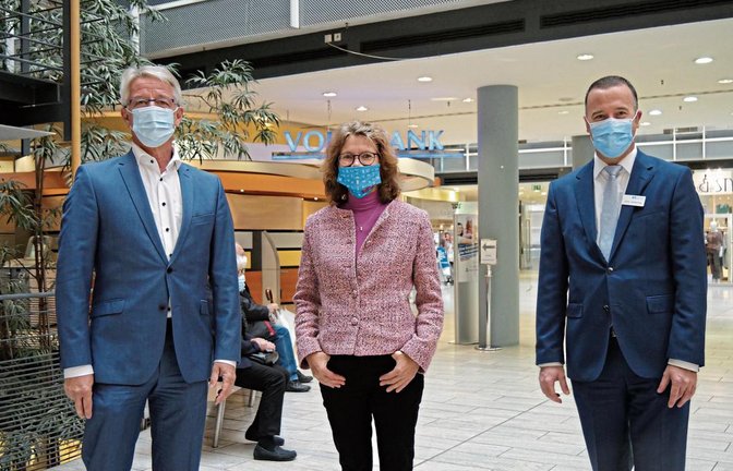 Stefan Hammes, Andrea Winkler und Jens Schwittay (von links) laden zum Unternehmerabend ein, der sich mit dem Thema Unternehmensnachfolge befassen soll.  Foto: Friedrich
