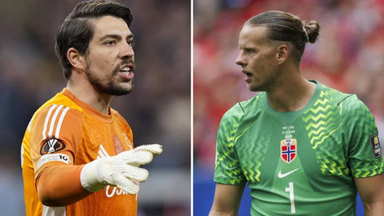 Zwei mögliche Kandidaten für die vakante Torwartposition des VfB: Die aktuell vereinslosen Stefan Ortega (li.), einst Manchester City, und Norwegens WM-Keeper Örjan Nyland, ehemals FC Sevilla.Imago (2), Sportimages, Nicolo Campo Zwei mögliche Kandidaten für die vakante Torwartposition des VfB: Die aktuell vereinslosen Stefan Ortega (li.), einst Manchester City, und Norwegens WM-Keeper Örjan Nyland, ehemals FC Sevilla.Imago (2), Sportimages, Nicolo Campo