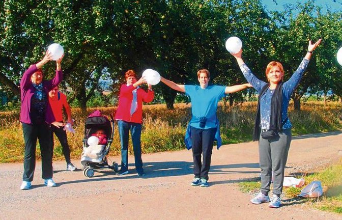 Im Rahmen der Kampagne „Bewegung gegen Krebs“ hat der TV Sersheim einen Aktionstag angeboten, bei dem die Teilnehmer in der freien Natur aktiv wurden. Foto: privat