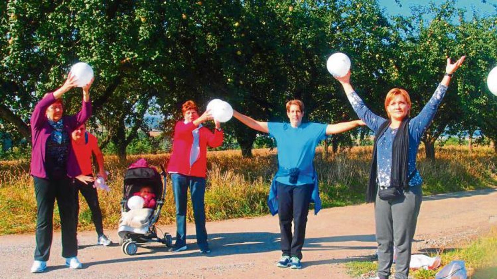 Im Rahmen der Kampagne „Bewegung gegen Krebs“ hat der TV Sersheim einen Aktionstag angeboten, bei dem die Teilnehmer in der freien Natur aktiv wurden. Foto: privat Im Rahmen der Kampagne „Bewegung gegen Krebs“ hat der TV Sersheim einen Aktionstag angeboten, bei dem die Teilnehmer in der freien Natur aktiv wurden. Foto: privat