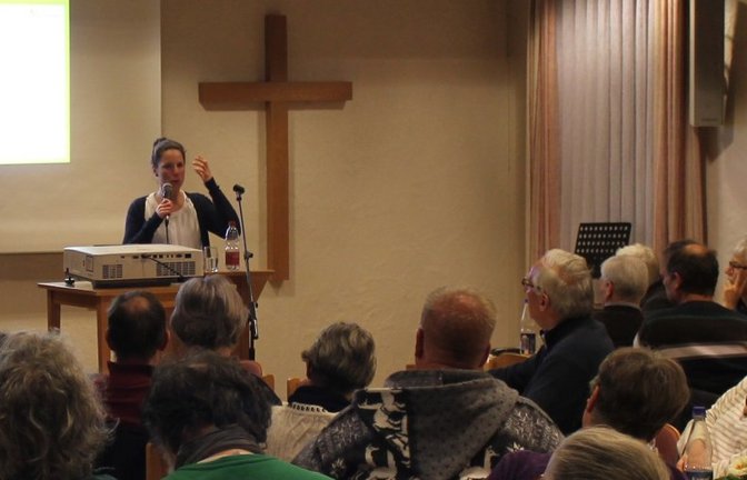 Verantwortung muss an die Stelle der Schuld treten: Anne Bolten in Ensingen. <span class='image-autor'>Foto: Pfisterer</span>