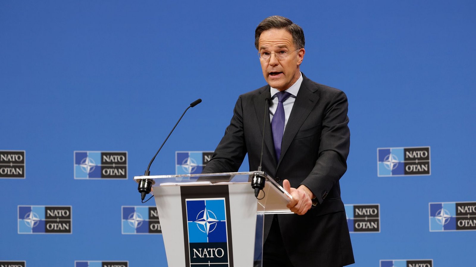 Betont die positiven Seiten der aktuellen Entwicklungen: Nato-Generalsekretär Mark Rutte. (Archivbild)Foto: Geert Vanden Wijngaert/AP/dpa Betont die positiven Seiten der aktuellen Entwicklungen: Nato-Generalsekretär Mark Rutte. (Archivbild)Foto: Geert Vanden Wijngaert/AP/dpa