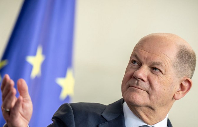 Bundeskanzler Olaf Scholz (SPD) ist gegen ein höheres Renteneintrittsalter.<span class='image-autor'>Foto: dpa/Michael Kappeler</span>