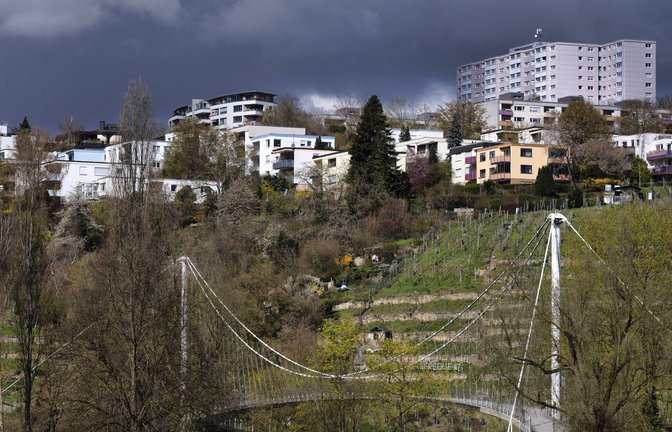 Blick auf Stuttgart-Freiberg: Der Stadtteil wird in „Woyzeck 70437“ mit einbezogen.<span class='image-autor'>Foto: IMAGO/imagebroker/IMAGO/imageBROKER/Michael Weber</span>