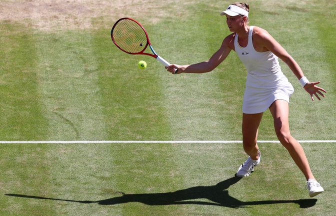 Elena Rybakina gewinnt Wimbledon.<span class='image-autor'>Foto: AFP/ADRIAN DENNIS</span>