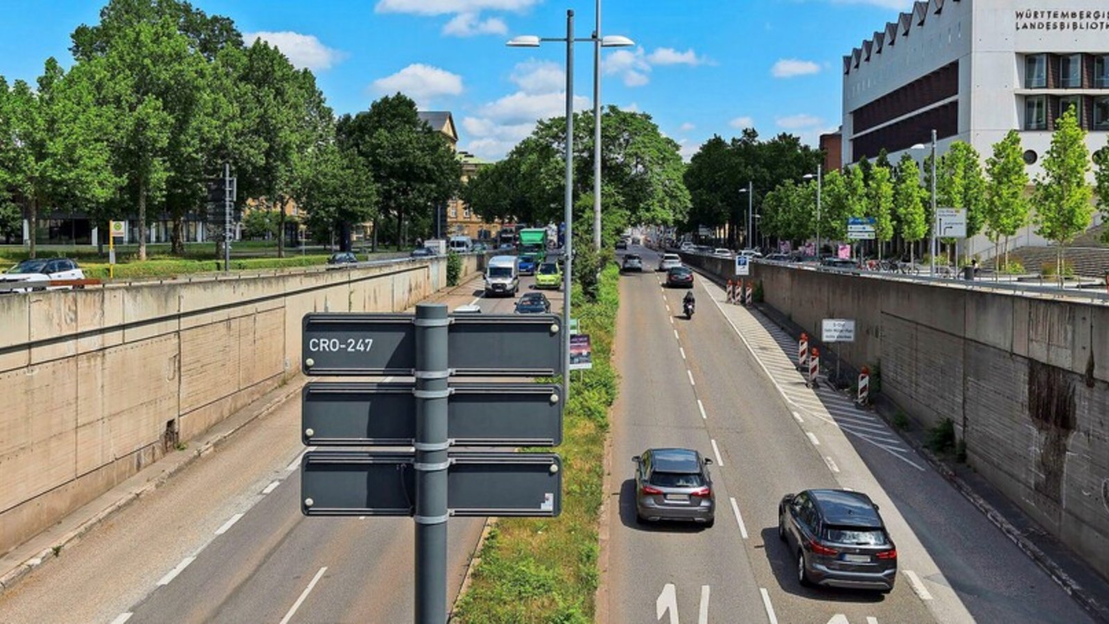 Die B14 durchschneidet Stuttgart als breites Band zwischen den Mineralbädern und dem Marienplatz. Doch wohin mit all den Autos?Foto: Lichtgut/Leif Piechowski Die B14 durchschneidet Stuttgart als breites Band zwischen den Mineralbädern und dem Marienplatz. Doch wohin mit all den Autos?Foto: Lichtgut/Leif Piechowski