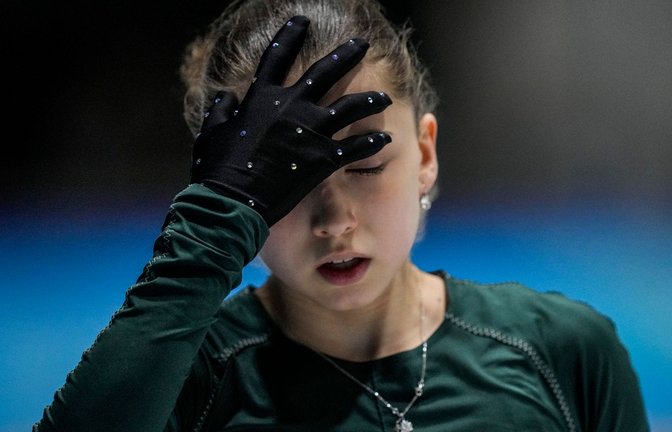 Droht eine vierjährige Dopingsperre: Kamila Walijewa.<span class='image-autor'>Foto: Bernat Armangue/AP/dpa</span>