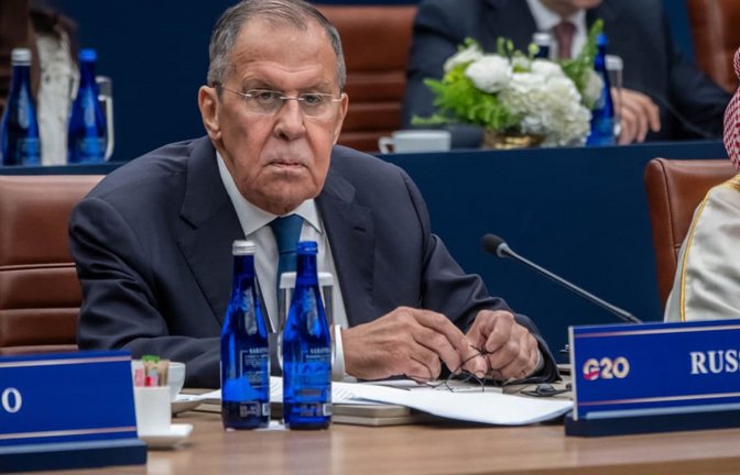 Der russische Außenminister Sergei Lawrow<span class='image-autor'>Michael Kappeler/dpa</span>