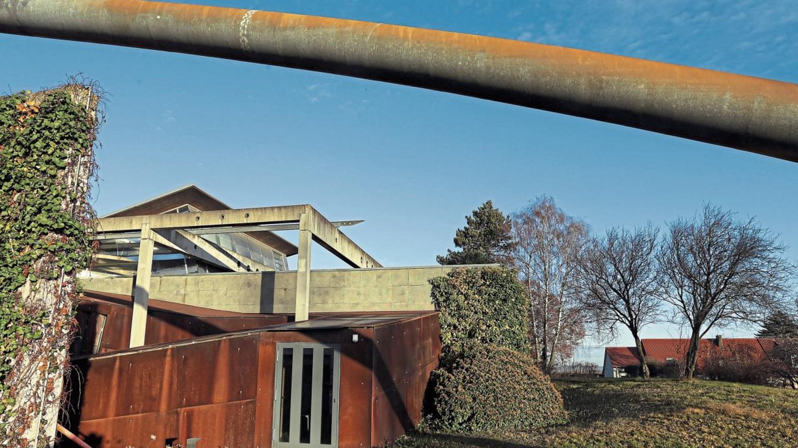 Rechts an das Gebäude des Keltenmuseums in Hochdorf wird der neue Medienraum angebaut. Foto: Archiv
