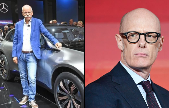 Dieter Zetsche mochte es als Mercedes-Chef in Jeans etwas legerer, Porsche-Chef Michael Leiters hingegen setzt in seinem Unternehmen wieder auf die Stoffhose.<span class='image-autor'>Uli Deck / Bernd Weißbrod/dpa</span>