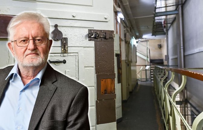 Politisch verfolgt: Claus Kurth kam nach seiner Verhaftung 1984 in das berüchtigte Stasi-Untersuchungsgefängnis Lindenstraße in Potsdam, das heute Gedenkstätte ist.<span class='image-autor'>Jens Kalaene/dpa, Göran Gnaudschun, Montage: Katrin Janetzko</span>