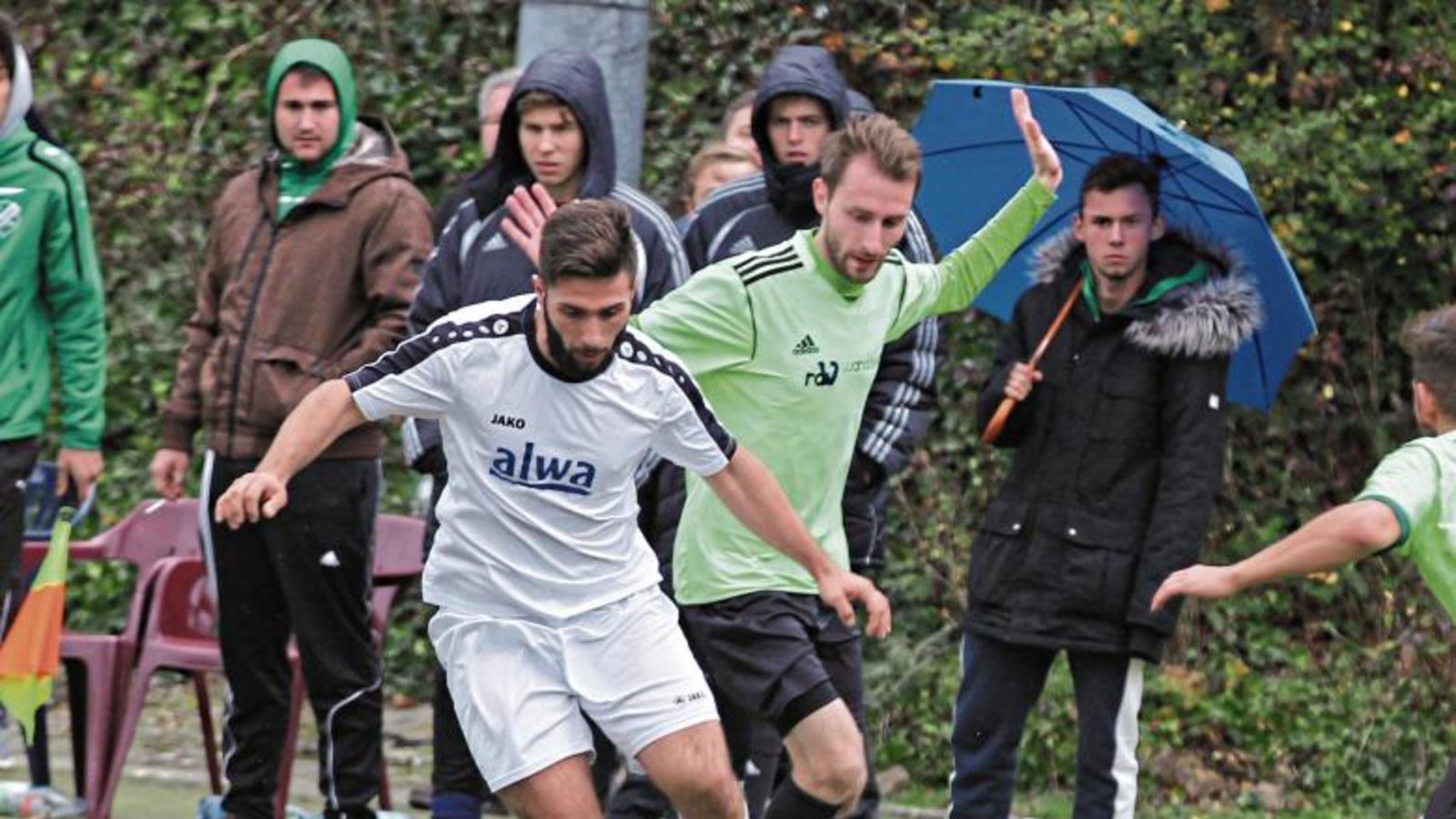 Adrian Kuka (links) war zwei Mal Flankengeber für Maginots Kopfballtore. Foto: Archiv/Nachreiner Adrian Kuka (links) war zwei Mal Flankengeber für Maginots Kopfballtore. Foto: Archiv/Nachreiner