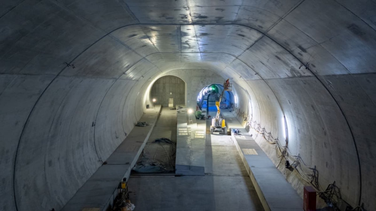 Im Tunnel Bad Cannstatt von Stuttgart 21 ist bereits ein Abzweig (links) zum noch zu bauenden Tunnel Wartberg entstanden.Deutsche Bahn/Jannik Walter Im Tunnel Bad Cannstatt von Stuttgart 21 ist bereits ein Abzweig (links) zum noch zu bauenden Tunnel Wartberg entstanden.Deutsche Bahn/Jannik Walter