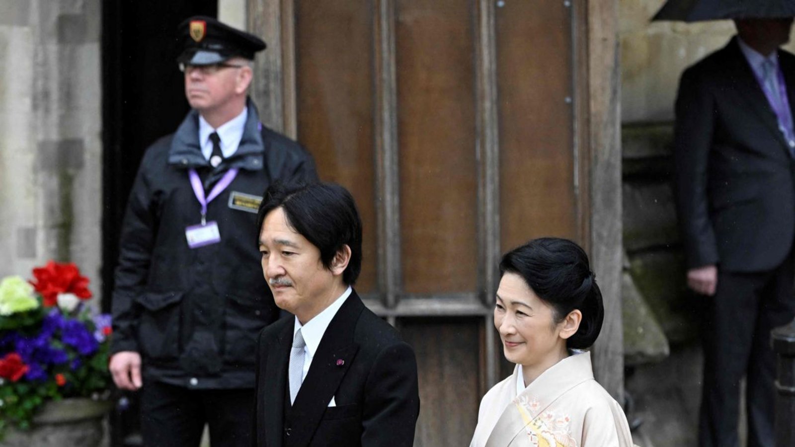 Japans Kronprinz Fumihito und seine Frau Prinzessin KikoFoto: AFP/TOBY MELVILLE