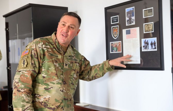 Der   Kommandeur der US-Garnison Stuttgart Matthew Ziglar: „Wir sind eine Gesellschaft, die auf Freundschaft aufbaut.“<span class='image-autor'>Foto: Stefanie Schlecht</span>