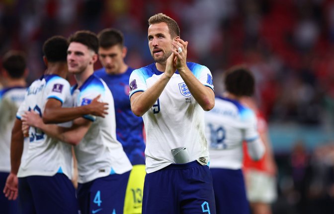 Freude bei den Engländern: Die Mannschaft ist im WM-Achtelfinale.<span class='image-autor'>Foto: dpa/Tom Weller</span>