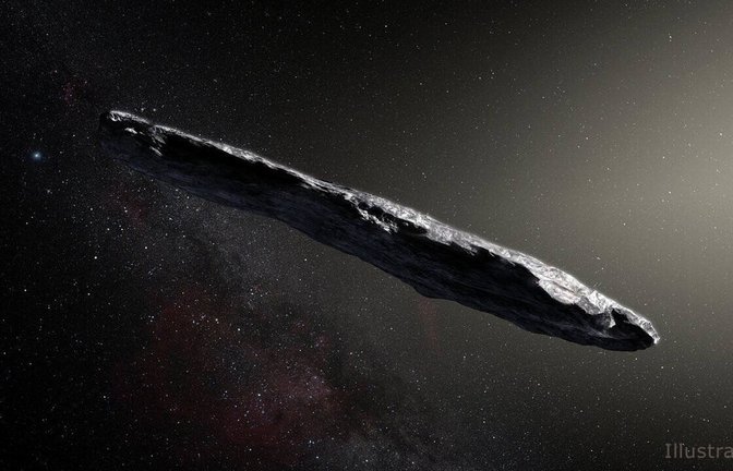 Buchstäblich ein Himmelskörper aus einer anderen Welt: das interstellare Objekt 1I/’Oumuamua, das im Jahr unser Sonnensystem  passierte.<span class='image-autor'>Foto: Imago/Zuma Press</span>