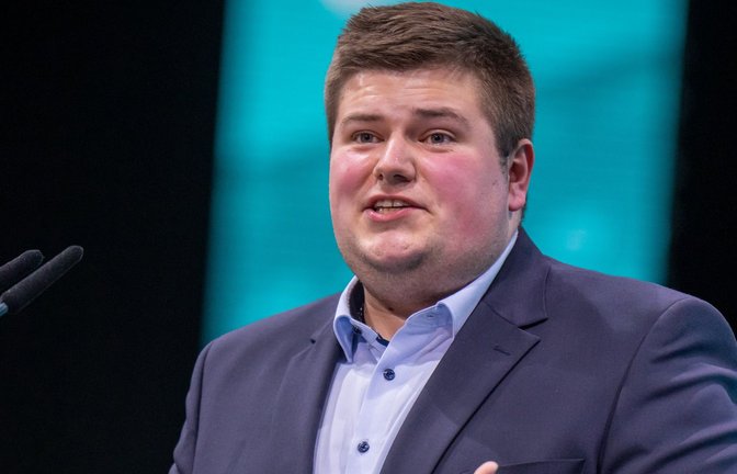 Johannes Volkmann, Enkel von Altkanzler Kohl, ist in den Bundesvorstand der CDU gewählt worden.<span class='image-autor'>Foto: dpa/Michael Kappeler</span>