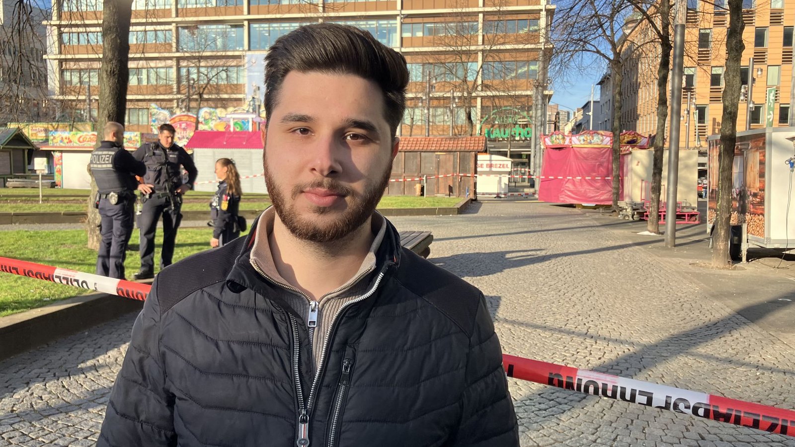 Enes Yildiz ist in Mannheim geboren und aufgewachsen – und hat am Rosenmontag die Amokfahrt in unmittelbarer Nähe miterlebt.Foto: STZN/Dürr