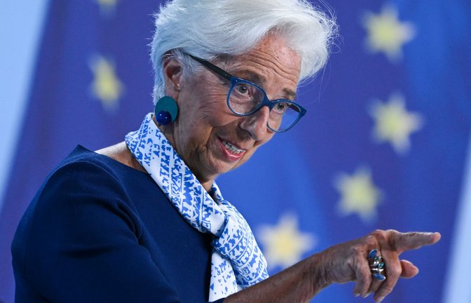 Die Präsidentin der Europäischen Zentralbank (EZB), Christine Lagarde – am 11. Juni erwarten die Experten von ihr mal wieder eine Leitzinserhöhung.<span class='image-autor'>Foto: dpa/Arne Dedert</span>