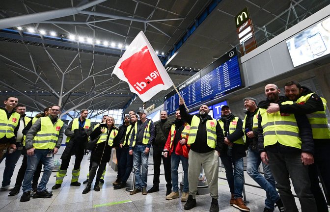 Für den Flughafen Stuttgart ist es an diesem Montag bereits der dritte Streiktag in dieser Tarifrunde.<span class='image-autor'>Foto: dpa/Bernd Weißbrod</span>
