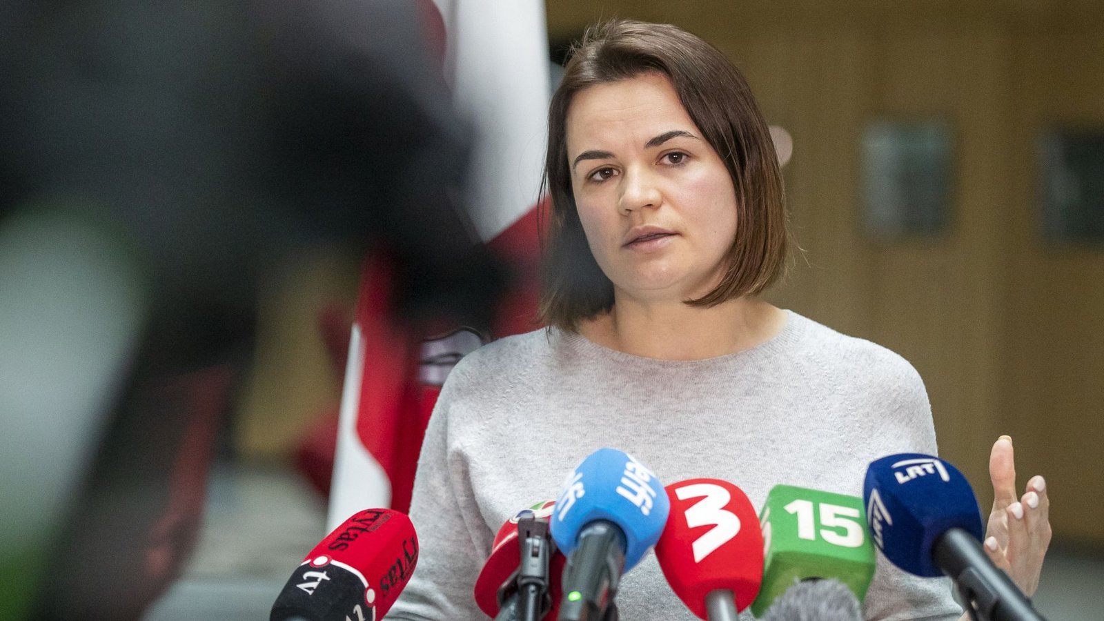 Die belarussische Oppositionsführerin Swetlana Tichanowskaja lebt inzwischen im Exil.Foto: dpa/Mindaugas Kulbis Die belarussische Oppositionsführerin Swetlana Tichanowskaja lebt inzwischen im Exil.Foto: dpa/Mindaugas Kulbis