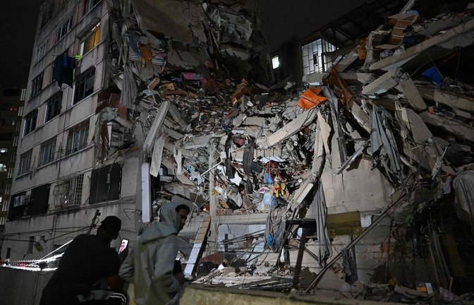 Die Erdbeben haben viele Gebäude zum Einstürzen gebracht.<span class='image-autor'>Foto: AFP/FEDERICO PARRA</span>