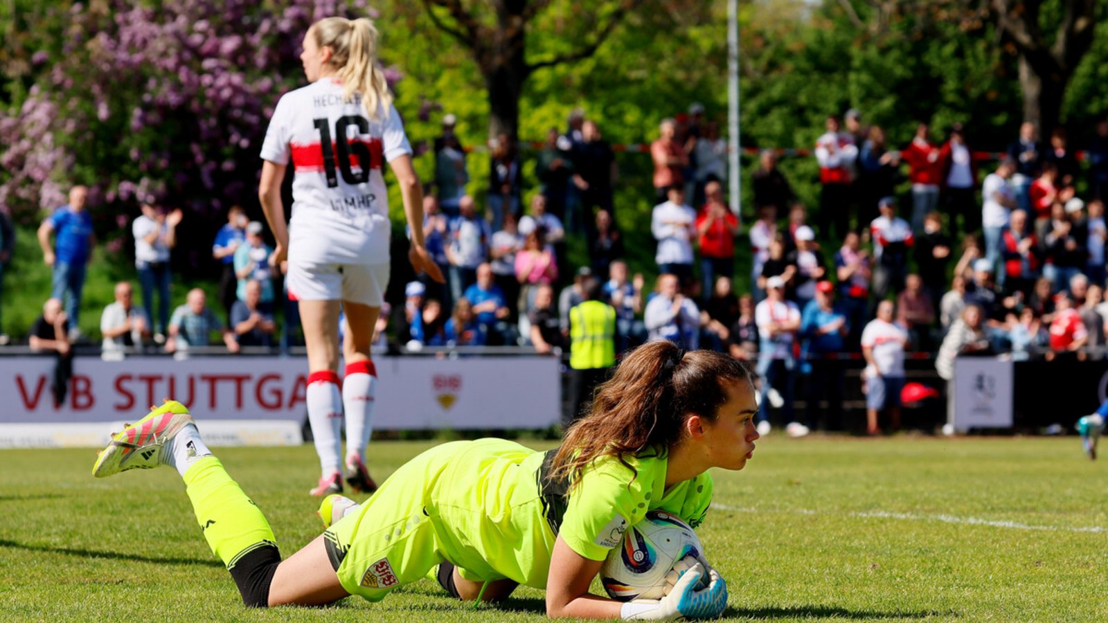 Kiara Beck hielt für den VfB Stuttgart den Sieg gegen den SV Meppen fest.Foto: Baumann/Alexander Keppler