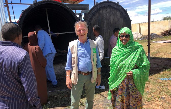 Thomas Hoerz und die somaliländische Umweltministerin Shukri Haji Banda<span class='image-autor'>Foto: privat/privat</span>