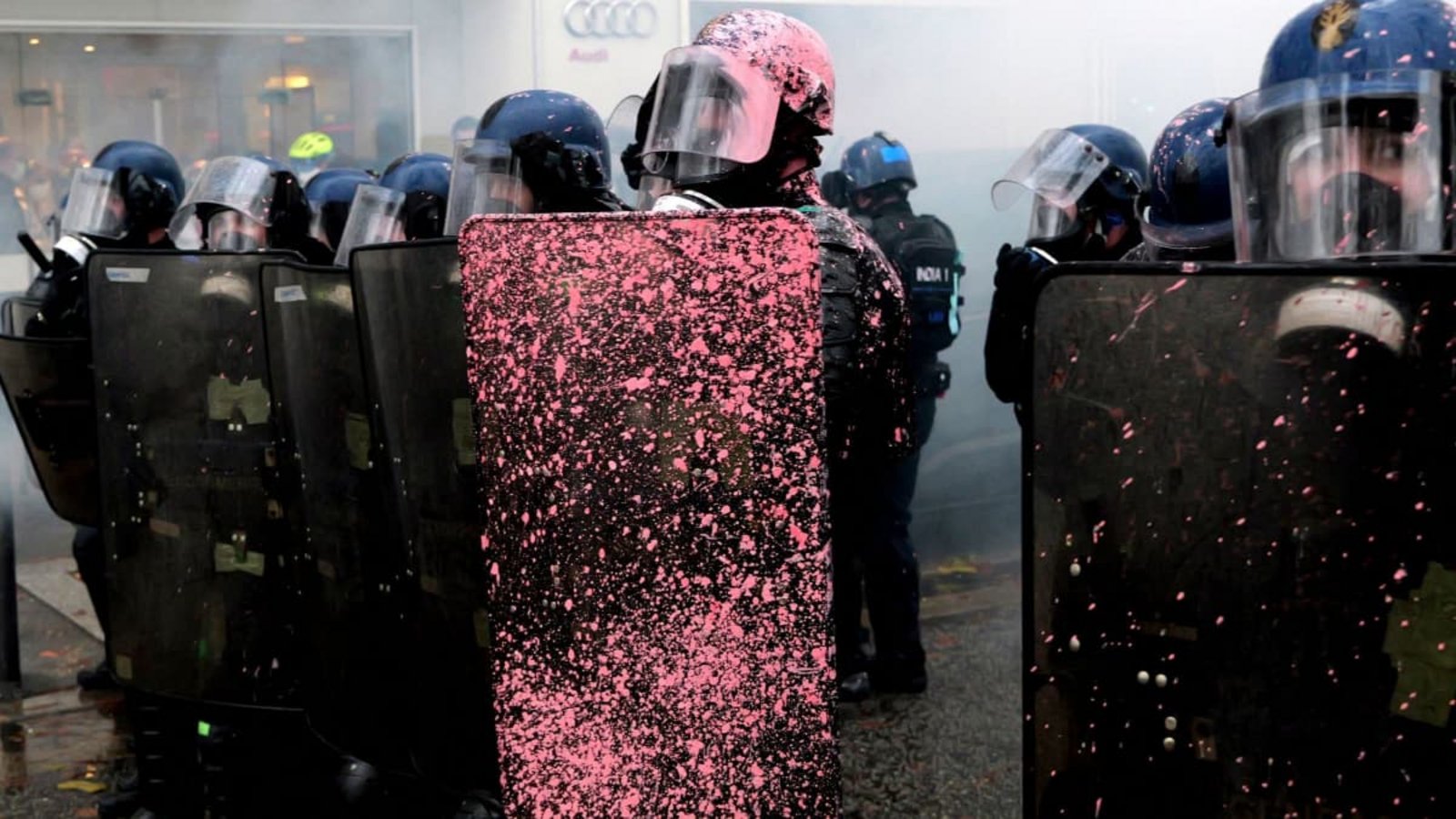 Bei den Protesten in Frankreich gab es zahlreiche Festnahmen.Marcus Golejewski/dpa Bei den Protesten in Frankreich gab es zahlreiche Festnahmen.Marcus Golejewski/dpa