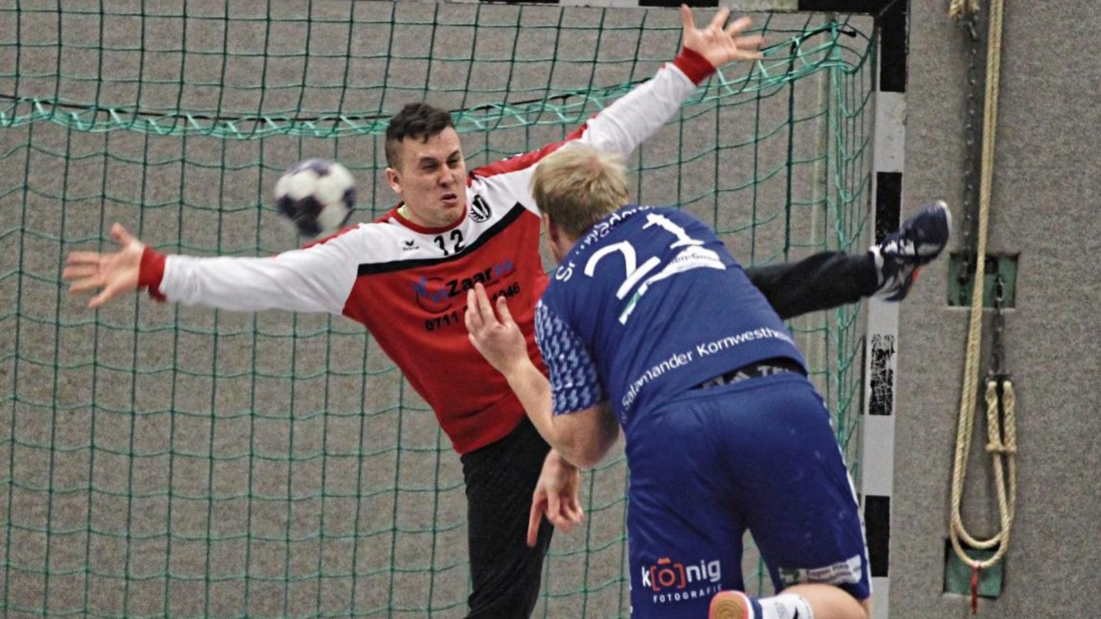 Die Paraden von Henning Fritz, Europameister 2004 und Weltmeister 2007, haben Tobias Rothacker inspiriert, Torwart zu werden. Foto: Nachreiner