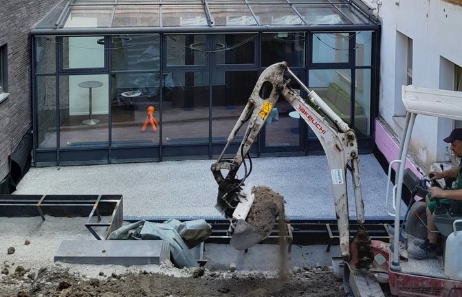 Es gibt einiges zu tun: Arbeiten im und am Kinderzentrum.  <span class='image-autor'>Fotos: Filitz</span>