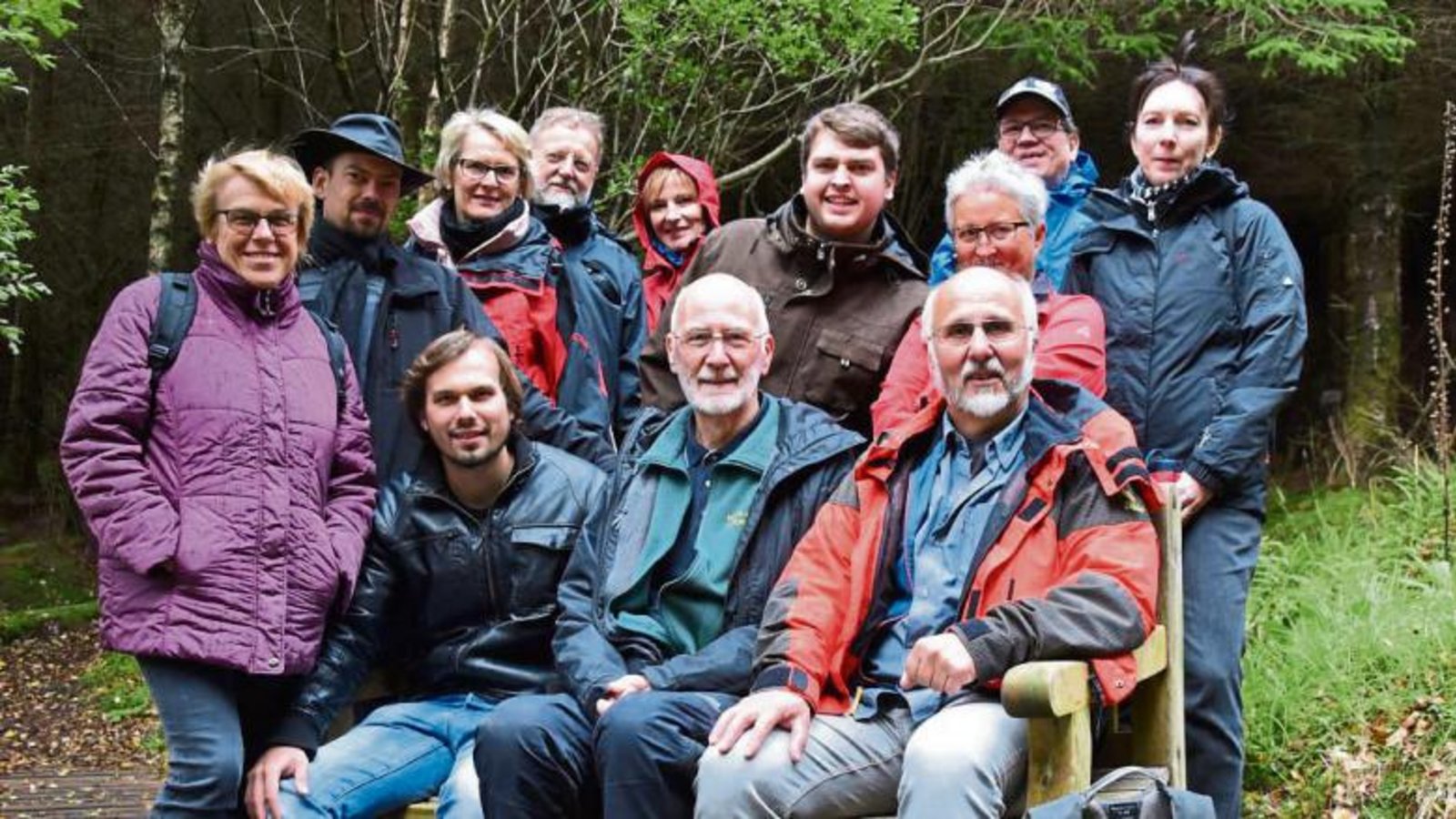 Die Reisegruppe im Glencoe Naturreservat.  Foto: p