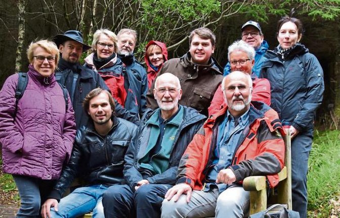Die Reisegruppe im Glencoe Naturreservat.  Foto: p