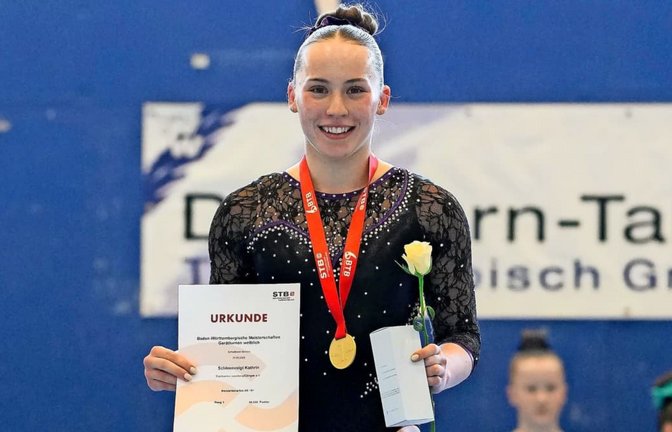 Bei den Baden-Württembergischen Meisterschaften durfte Kathrin Schleenvoigt sich über Platz eins freuen, nun freut sie sich über den nächsten Meilenstein.<span class='image-autor'>Pietsch</span>