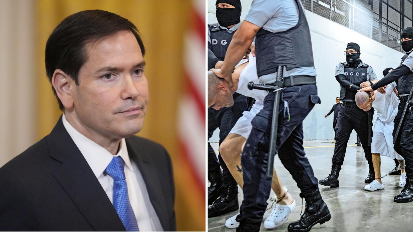 US-Außenminister Rubio verkündet die Freilassung von zehn US-Bürgern, die in El Salvador inhaftiert waren. (Archivbilder)Foto: Mark Schiefelbein/AP/dpa (li.)/Regierung von El Salvador/dpa (re.) US-Außenminister Rubio verkündet die Freilassung von zehn US-Bürgern, die in El Salvador inhaftiert waren. (Archivbilder)Foto: Mark Schiefelbein/AP/dpa (li.)/Regierung von El Salvador/dpa (re.)