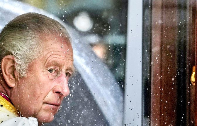 König Charles III. will sich fürs Erste aus der Öffentlichkeit zurückziehen.<span class='image-autor'>Foto: dpa/Alessandra Tarantino</span>