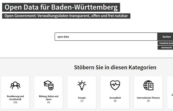 Vier Monate brauchte man für den Prototyp, elf Jahre für die fertige Version: das Open-Data-Portal des Landes<span class='image-autor'>Foto: Screenshot/Plavec</span>