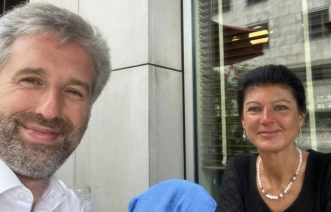 Vor einem Monat hat sich Boris Palmer mit der Linken-Politikerin Sahra Wagenknecht ausgetauscht.<span class='image-autor'>Foto: Facebook-Profil Boris Palmer</span>