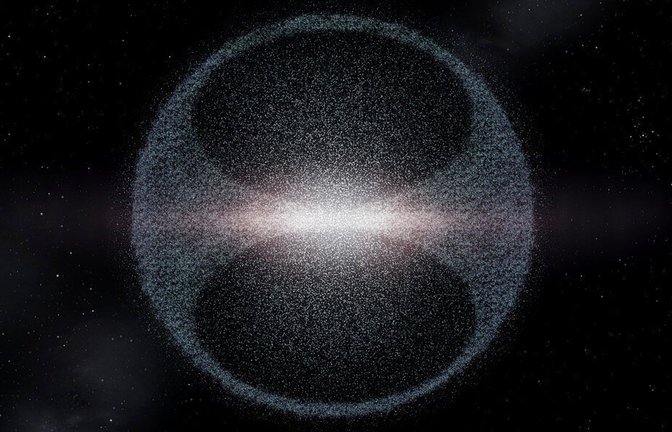 Die Oortsche Wolke umgibt unser Sonnensystem wie eine Kugelschale. Ihre innere Zone geht jedoch in eine runde Scheibe über – so dachte man bisher. Doch nun es gibt neue Erkenntnisse.<span class='image-autor'>Foto: Imago/Science Photo Library</span>
