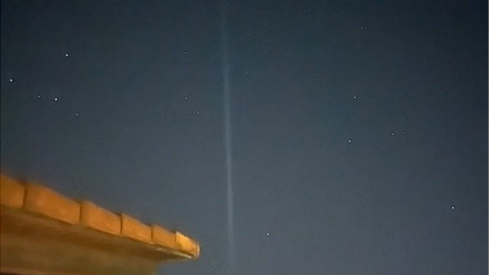 Der Lichtstreifen ist auch am Nachthimmel der Region Stuttgart zu sehen gewesen.Foto: Tim Reinert Der Lichtstreifen ist auch am Nachthimmel der Region Stuttgart zu sehen gewesen.Foto: Tim Reinert