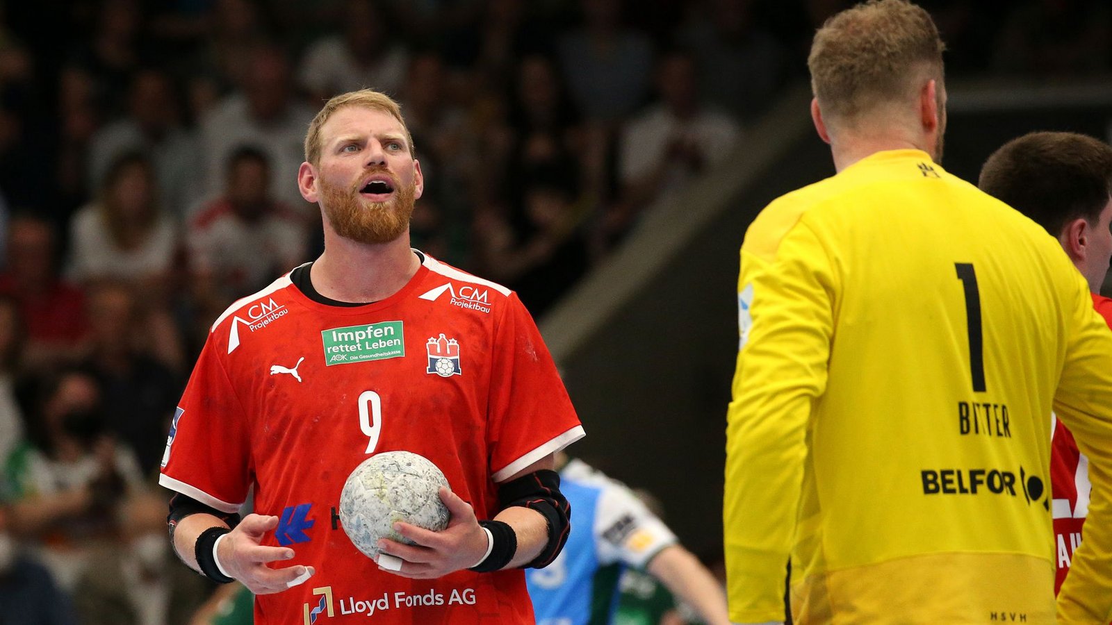Manuel Späth zeigte ein starkes Spiel in seinem letzten Auftritt als Handballprofi in der EWS-Arena.Foto: Pressefoto Baumann/Alexander Keppler