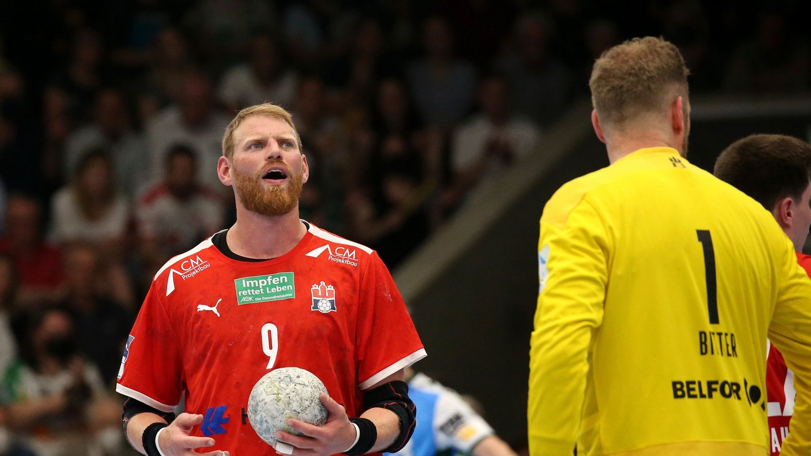 Manuel Späth zeigte ein starkes Spiel in seinem letzten Auftritt als Handballprofi in der EWS-Arena.Foto: Pressefoto Baumann/Alexander Keppler