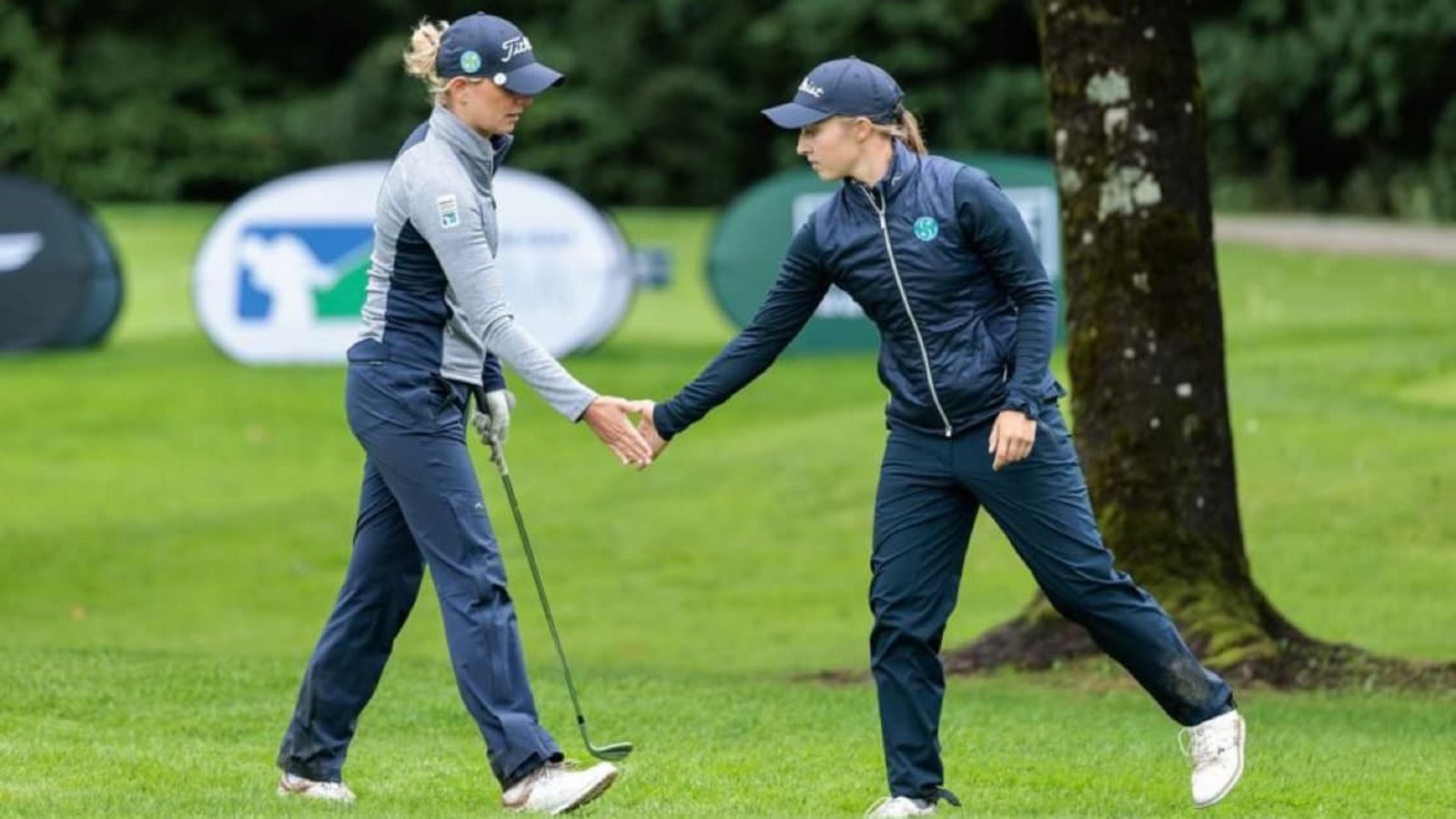 Vergangenes Jahr wurden die Frauen des GC Stuttgart Solitude beim Final Four deutsche Vizemeisterinnen: Kapitänin Sophia Zeeb (li.) und Sophie RennerDGL